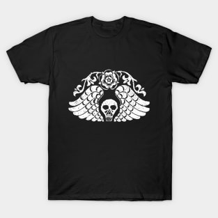 Death's Head Skull Gravestone Rubbing 03b T-Shirt